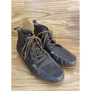 Polo Ralph Lauren Men's Barrott Brown Leather Chukka Boots Size 11 D